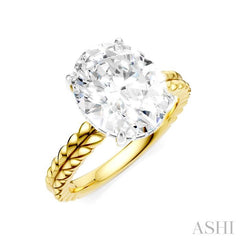 ASHI Oval Shape Semi-Mount Diamond Engagement Ring 194B8PPFHYW-SM-OV4