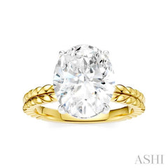 ASHI Oval Shape Semi-Mount Diamond Engagement Ring 194B8PPFHYW-SM-OV4