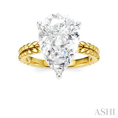 ASHI Pear Shape Semi-Mount Diamond Engagement Ring 194B8PPFHYW-SM-PR4