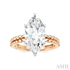 ASHI Marquise Shape Semi-Mount Diamond Engagement Ring 194B9PPFHPW-SM-MQ3