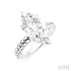 ASHI Marquise Shape Semi-Mount Diamond Engagement Ring 194B9PPFHWG-SM-MQ3