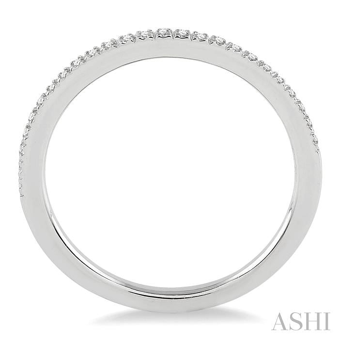 ASHI Diamond Wedding Band 19558PPFHWG-WB