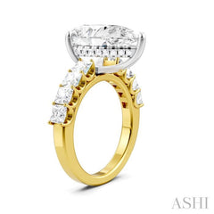 ASHI Pear Shape Semi-Mount Diamond Engagement Ring 195ACPPFHYW-SM-PR5