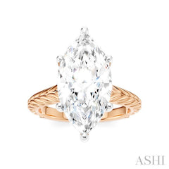 ASHI Marquise Shape Semi-Mount Diamond Engagement Ring 195B8PPFHPW-SM-MQ4