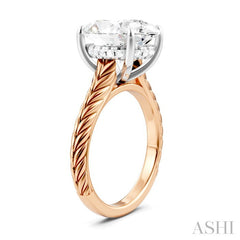 ASHI Oval Shape Semi-Mount Diamond Engagement Ring 195B8PPFHPW-SM-OV5