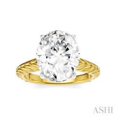 ASHI Oval Shape Semi-Mount Diamond Engagement Ring 195B8PPFHYW-SM-OV4