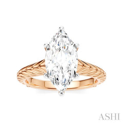 ASHI Marquise Shape Semi-Mount Diamond Engagement Ring 195B9PPFHPW-SM-MQ2