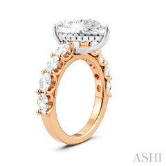 ASHI Pear Shape Semi-Mount Diamond Engagement Ring 196ACPPFHPW-SM-PR3