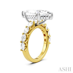 ASHI Marquise Shape Semi-Mount Diamond Engagement Ring 196ACPPFHYW-SM-MQ5