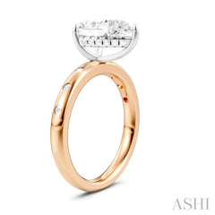 ASHI Pear Shape Semi-Mount Diamond Engagement Ring 196B7PPFHPW-SM-PR2