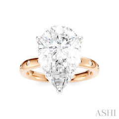 ASHI Pear Shape Semi-Mount Diamond Engagement Ring 196B7PPFHPW-SM-PR5