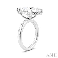 ASHI Marquise Shape Semi-Mount Diamond Engagement Ring 196B7PPFHWG-SM-MQ5