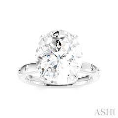 ASHI Oval Shape Semi-Mount Diamond Engagement Ring 196B7PPFHWG-SM-OV5
