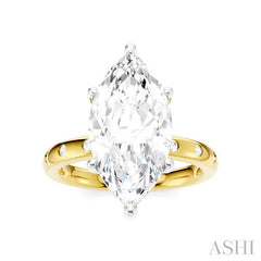 ASHI Marquise Shape Semi-Mount Diamond Engagement Ring 196B7PPFHYW-SM-MQ4