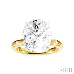 ASHI Oval Shape Semi-Mount Diamond Engagement Ring 196B7PPFHYW-SM-OV5