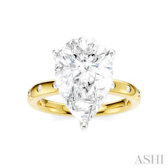 ASHI Pear Shape Semi-Mount Diamond Engagement Ring 196B7PPFHYW-SM-PR4
