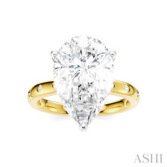ASHI Pear Shape Semi-Mount Diamond Engagement Ring 196B7PPFHYW-SM-PR5