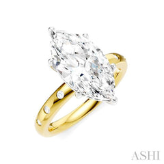 ASHI Marquise Shape Semi-Mount Diamond Engagement Ring 196B8PPFHYW-SM-MQ3