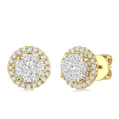 Parkplace Jewelers Round Shape Halo Lovebright Essential Diamond Earrings 94911PPFVERYW