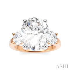 ASHI Oval Shape Semi-Mount Diamond Engagement Ring 199A1PPFHPW-SM-OV5