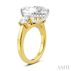 ASHI Pear Shape Semi-Mount Diamond Engagement Ring 199A1PPFHYW-SM-PR5