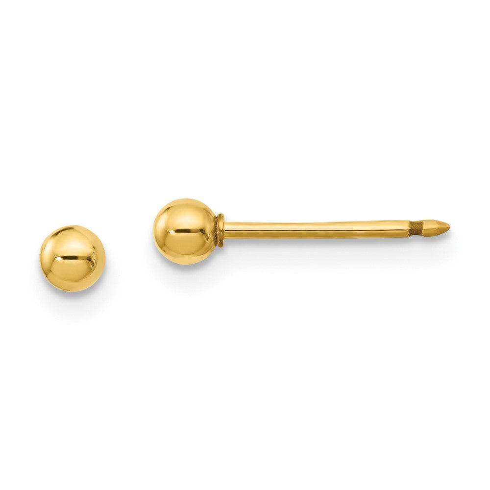 1E Inverness 14k 3mm Ball Post Earrings