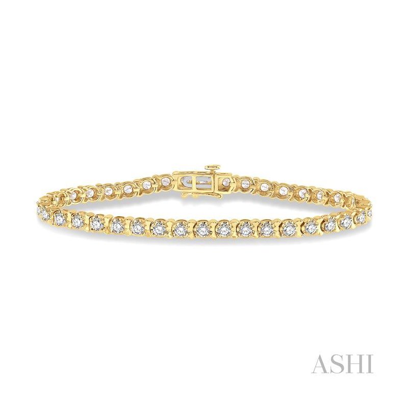 ASHI Tulip Diamond Tennis Bracelet 70244PPFGYG