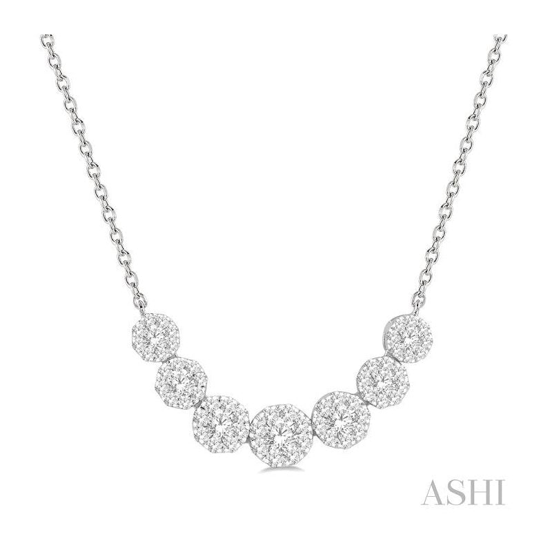 ASHI Lovebright Essential Diamond Smile Necklace 9936VPPFVNKWG