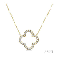 ASHI Clover Diamond Pendant 995JHPPFGNKYG