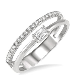 Parkplace Jewelers Double Row East-West Baguette Diamond Fashion Ring 369A7PPFHWG