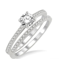 Parkplace Jewelers Round Shape Diamond Wedding Set 19553PPFHWG-WS