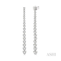 ASHI Riviera Diamond Long Earrings 992J0PPFGERWG-1.50