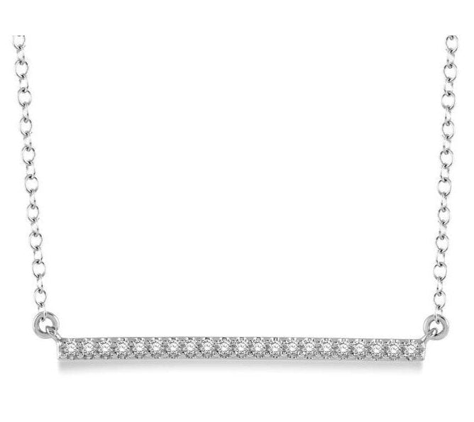 Parkplace Jewelers Bar Diamond Necklace 675T8PPTSPDWG