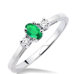 Parkplace Jewelers Oval Shape Gemstone & Diamond Ring 40309PPTXEMW