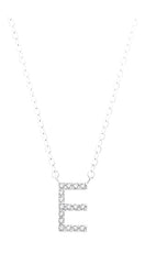Parkplace Jewelers Block 'E' Initial Diamond Pendant 912F9PPFSPDWG-E