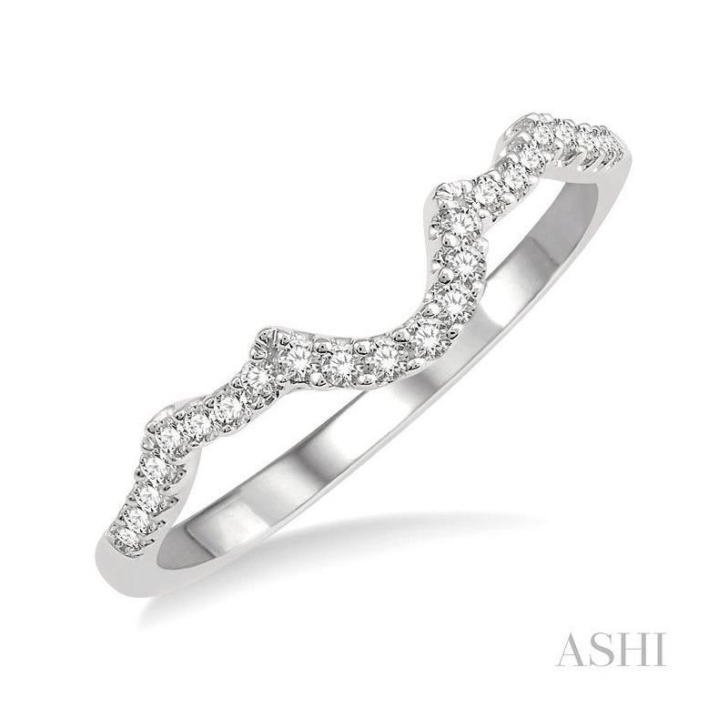 ASHI Diamond Wedding Band 245C8PPFHWG-WB