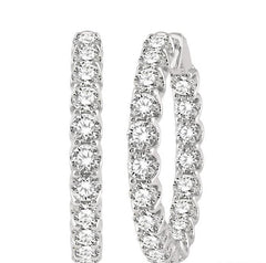 Parkplace Jewelers Inside-Out Diamond Hoop Earrings 622B0PPFGERWG-10.00