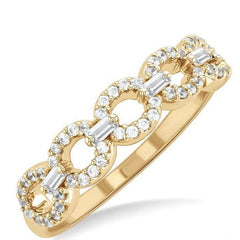 Parkplace Jewelers Stackable Oval Shape Link Diamond Fashion Band 365E6PPTGYG