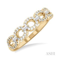 ASHI Stackable Oval Shape Link Diamond Fashion Band 365E6PPTGYG