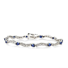 Parkplace Jewelers Oval Shape Gemstone & Diamond Bracelet 76800PPFSSPW