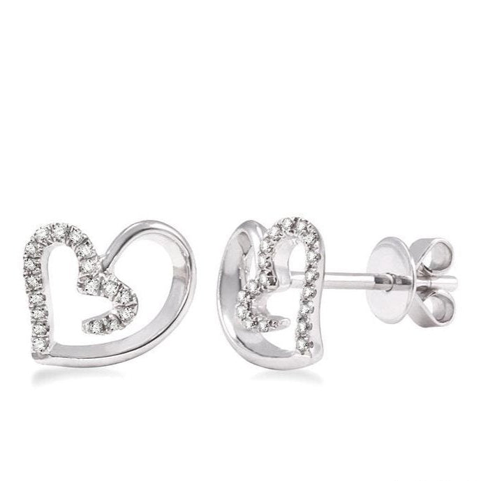 Parkplace Jewelers Heart Shape Diamond Fashion Earrings 93688PPFXERWG