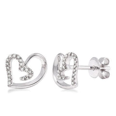 Parkplace Jewelers Heart Shape Diamond Fashion Earrings 93688PPFXERWG