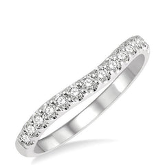 Parkplace Jewelers Curved Diamond Wedding Band 30345PPFGWG