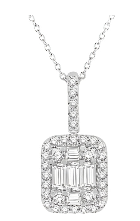 Parkplace Jewelers Halo Fusion Diamond Pendant 931H2PPFVPDWG