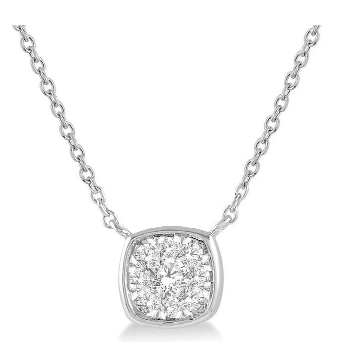 Parkplace Jewelers Cushion Shape Lovebright Essential Diamond Pendant 99800PPFGNKWG