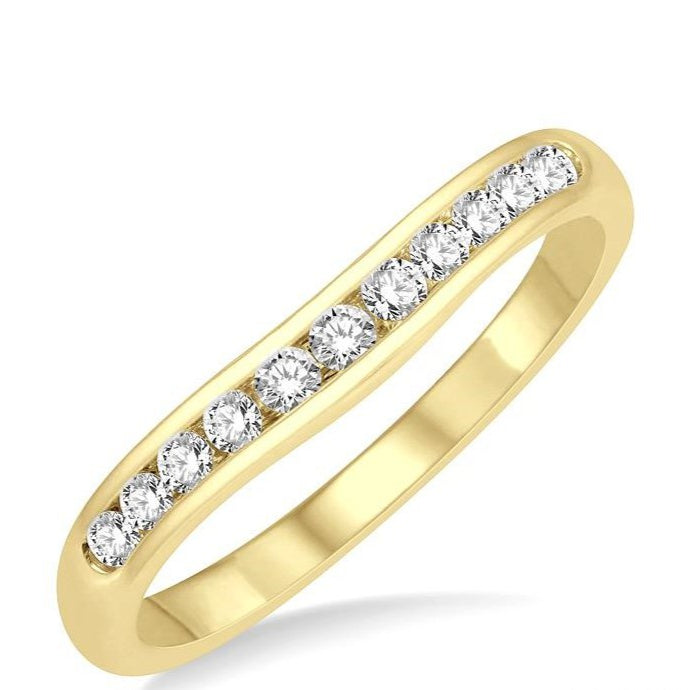Parkplace Jewelers Curved Diamond Wedding Band 30356PPFGYG