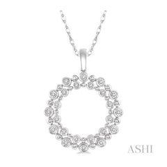 ASHI Circle Diamond Fashion Pendant 98248PPTSPDWG