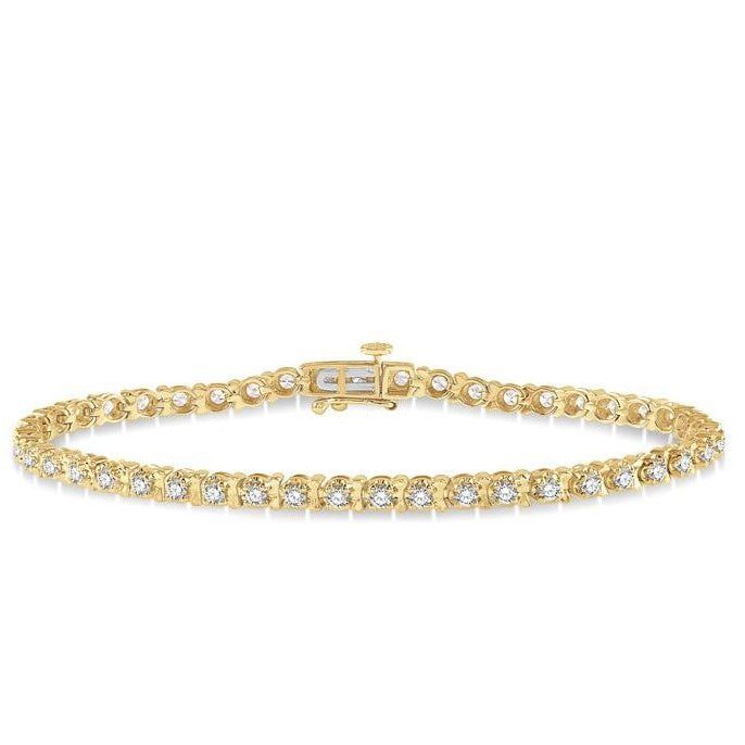 Parkplace Jewelers Tulip Diamond Tennis Bracelet 70242PPFGYG