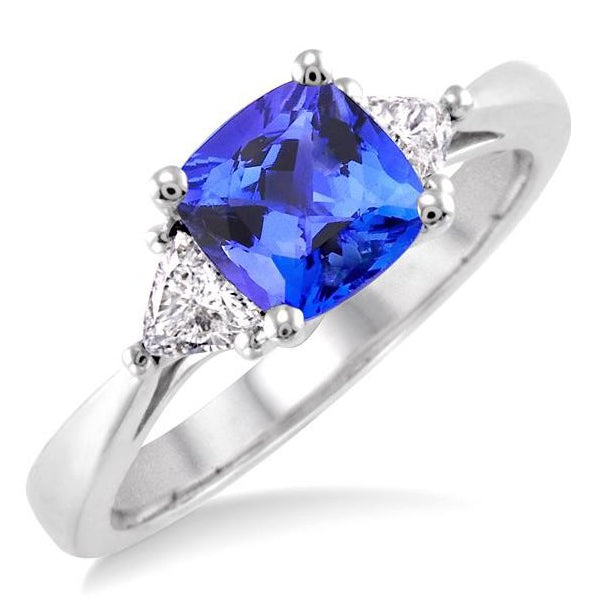 Parkplace Jewelers Cushion Shape Gemstone & Diamond Ring 40645PPFCTZWG