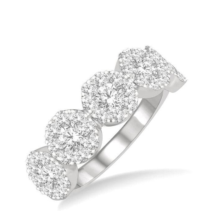 Parkplace Jewelers Round Shape 5 Stone Lovebright Essential Diamond Wedding Band 158D3PPFGWG